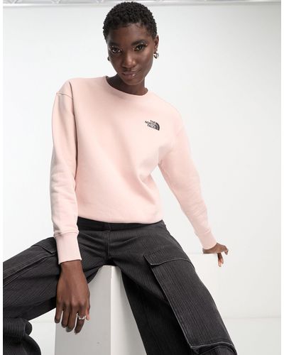 The North Face – essential – oversize-sweatshirt - Pink