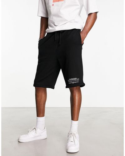 Collusion 2 In 1 jogger Shorts In Black
