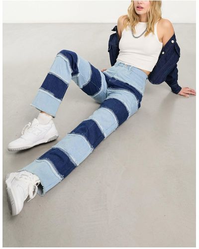 Bolongaro Trevor Jeans a pannelli a fondo ampio - Blu