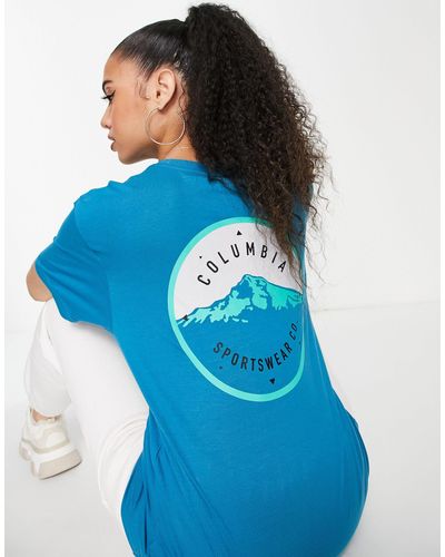 Columbia Tillamook Way Ii - T-shirt Met Print Op - Blauw