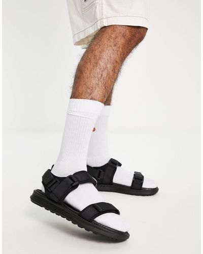 Pull&Bear – tech – sandalen mit mehreren riemen - Weiß