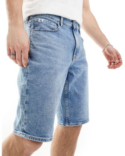 Calvin Klein Regular Denim Shorts - Blue