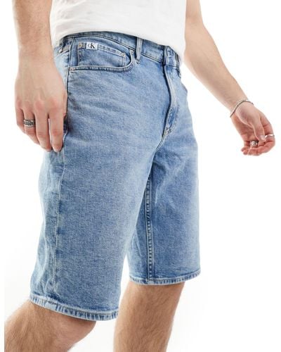 Calvin Klein – jeans-shorts - Blau