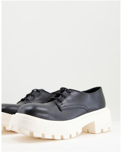 ASOS Chunky Lace Up Derby Shoe - Black