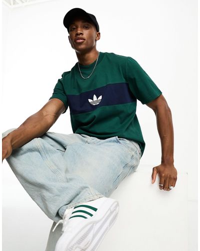 adidas Originals Rifta ny - t-shirt college - Verde