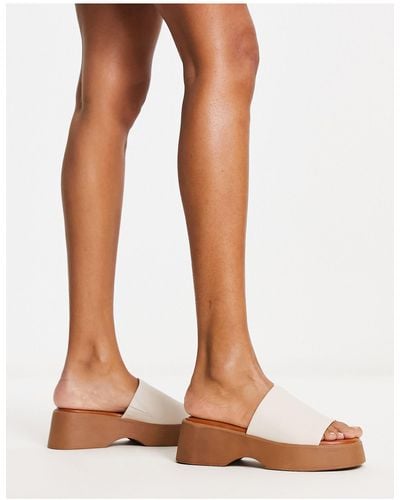 ALDO Yassu Chunky Mule Sandals - Brown