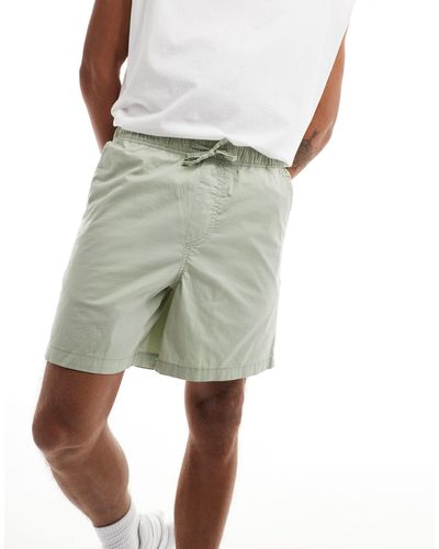 Jack & Jones Pantalones cortos chinos grises con cordón ajustable en la cintura - Verde