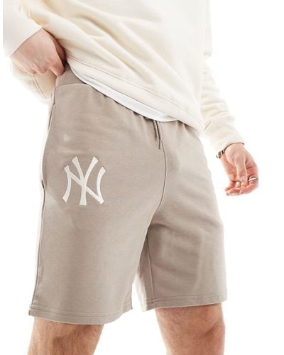 KTZ Pantalones cortos color con logo "ny" - Gris