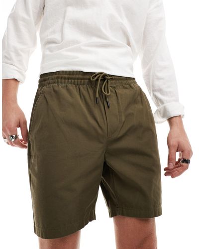 Only & Sons Pantalones cortos caquis sin cierres - Verde