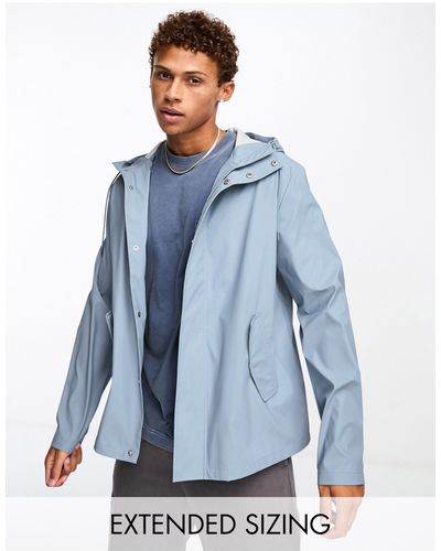 ASOS Regenjas Van Rubber - Blauw