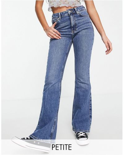 New Look Flared Jeans Met Halfhoge Taille - Blauw
