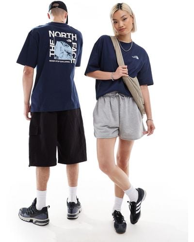 The North Face Half Dome Photo Backprint Oversized T-shirt - Blue