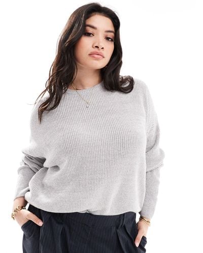 Cotton On Cotton On Curve Knitted Sweater - Gray