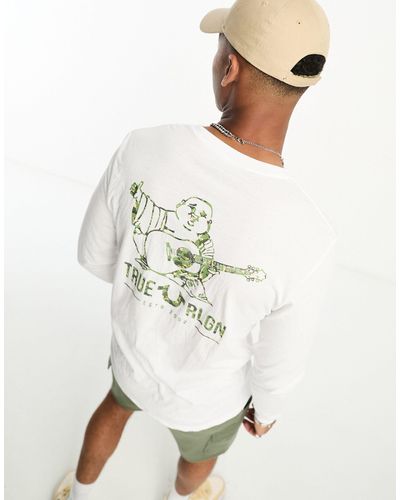 True Religion T-shirt à manches longues - Neutre