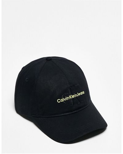 Calvin Klein – kappe mit monogramm - Schwarz