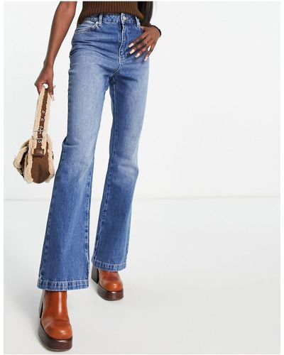 Whistles Authentieke Flared Jeans Met Hoge Taille - Blauw