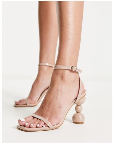 Raid Ashby Sandals With Bubble Heel - Pink