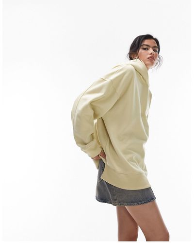 TOPSHOP Premium Oversized Hoodie - White