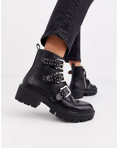Botas marrones pull and bear sales