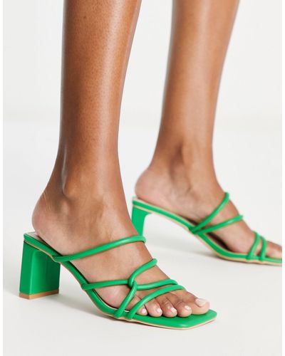 Raid Quintessa - scarpe con tacco medio verdi a fascette - Verde