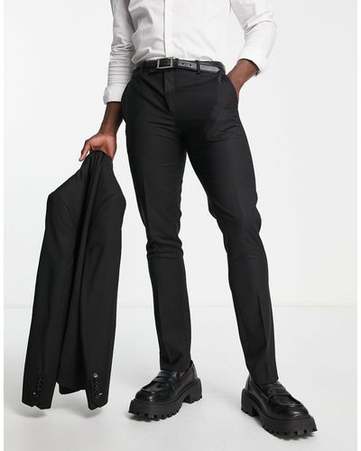 Twisted Tailor Ellroy Skinny Fit Suit Trouser - Black