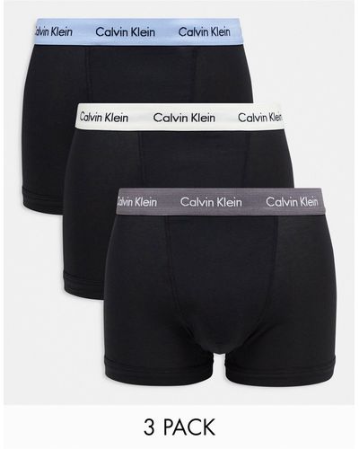 Calvin Klein Asos Exclusive 3 Pack Trunks - Black