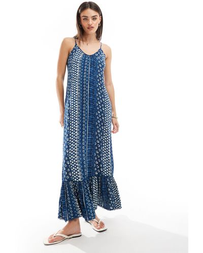 Superdry Maxi Beach Cami Dress - Blue