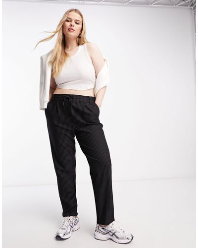 ONLY Straight Leg Trousers - Black