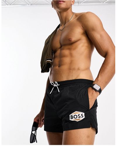 BOSS Boss Pacific Short Swim Shorts - Black