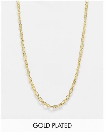 Pieces Exclusive 18k Plated Chain Necklace - White