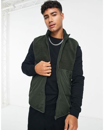 Only & Sons Borg Gilet - Green
