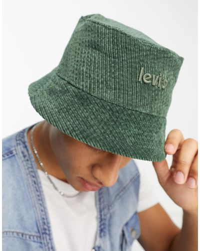 Levi's Bucket Hat Van Corduroy - Groen
