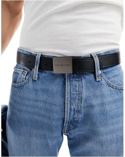 Tommy Hilfiger Plaque Buckle 35mm Belt - Blue
