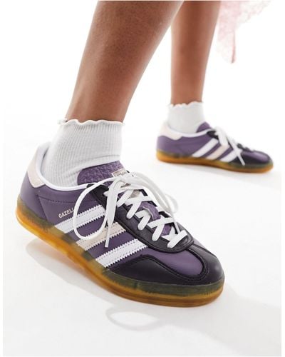 adidas Originals Gazelle indoor - baskets - violet et - Blanc
