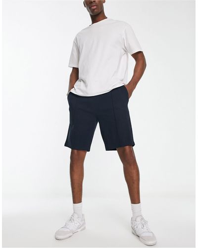 Ben Sherman Pantalones cortos con detalle jaretas - Azul