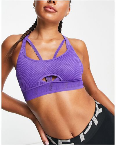 Nike Swoosh Ultrabreathe Sports Bra Running Training Purple - $17