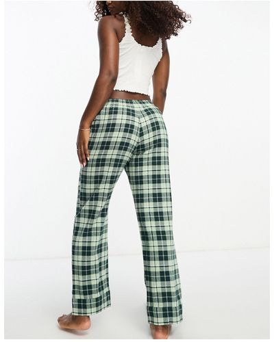 Monki Pajama Pants - Green