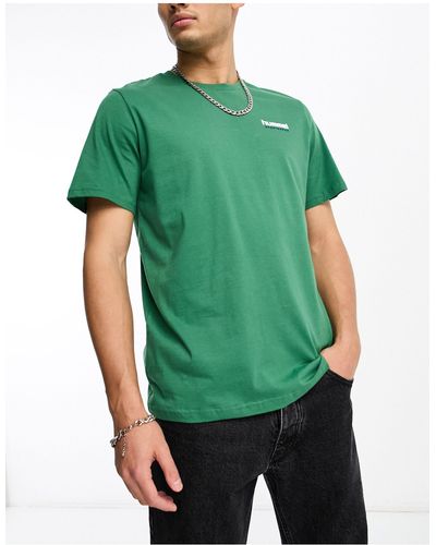 Hummel T-shirt à manches courtes avec logo - Vert