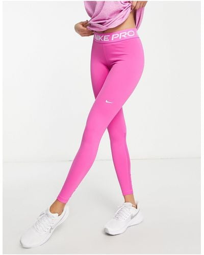 Nike Nike pro training - 365 - legging à taille haute - fuchsia - Rose