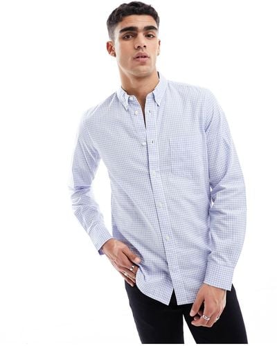French Connection Gingham Smart Shirt - White