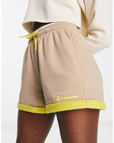 Champion Color Block Fleece Shorts - Green