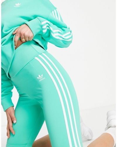 adidas Originals Adicolor - leggingshort Met 3-stripes - Groen