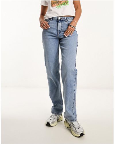 Noisy May Guthie Straight Leg Jeans - Blue
