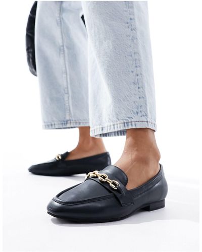 ASOS Macaroon Chain Loafer - Blue