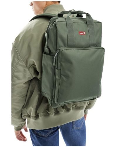Levi's L Pack Large Backpack With Logo - Green