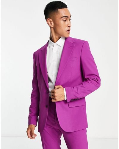 River Island Suit Jacket - Purple