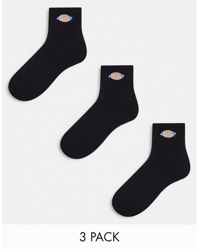 Dickies Valley Grove Mid 3 Pack Socks Multipack - Black