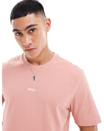 BOSS Tchup Logo T-shirt - Pink