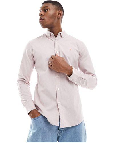 Farah Cotton Long Sleeve Shirt - White
