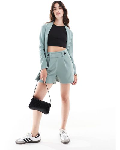 Jdy Tailored Shorts Co-ord - Blue